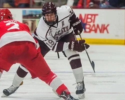 ECAC Hockey Championship featuring teams like Colgate and Cornell.