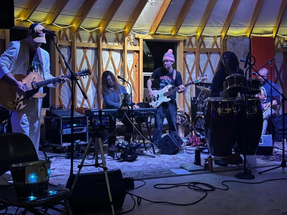 Nymbis prog-lite rock band performs live.