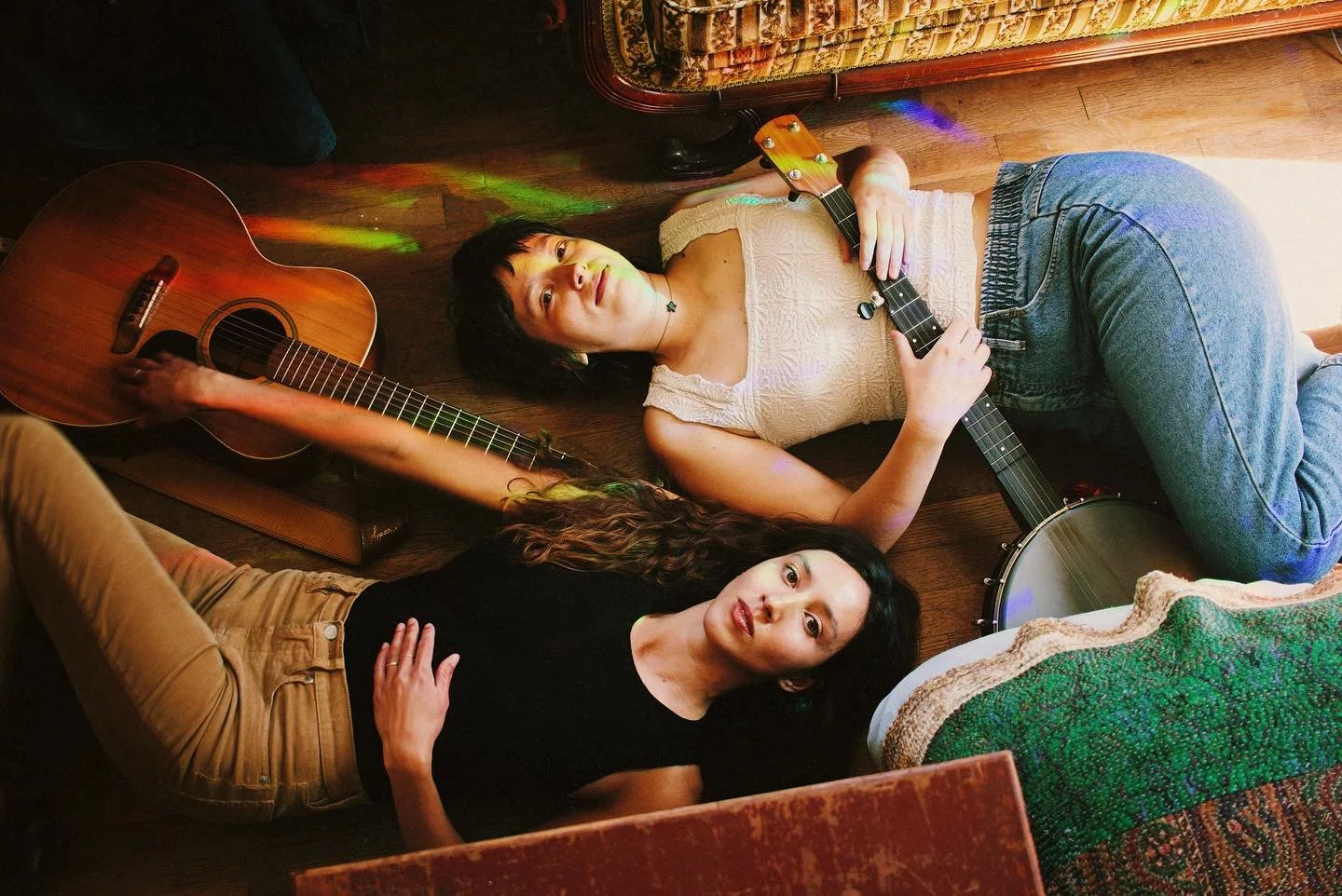 Long-time friends and collaborators Emily Mann and Wila Frank, perform as folk duo Paper Wings.