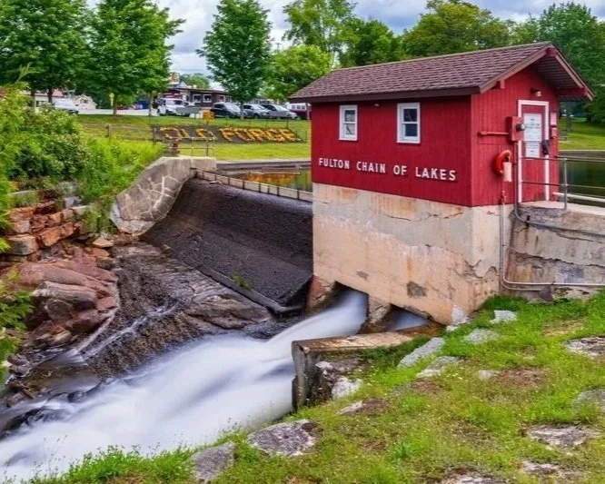 Dam in Old Forge on the Fulton Chain of Lakes