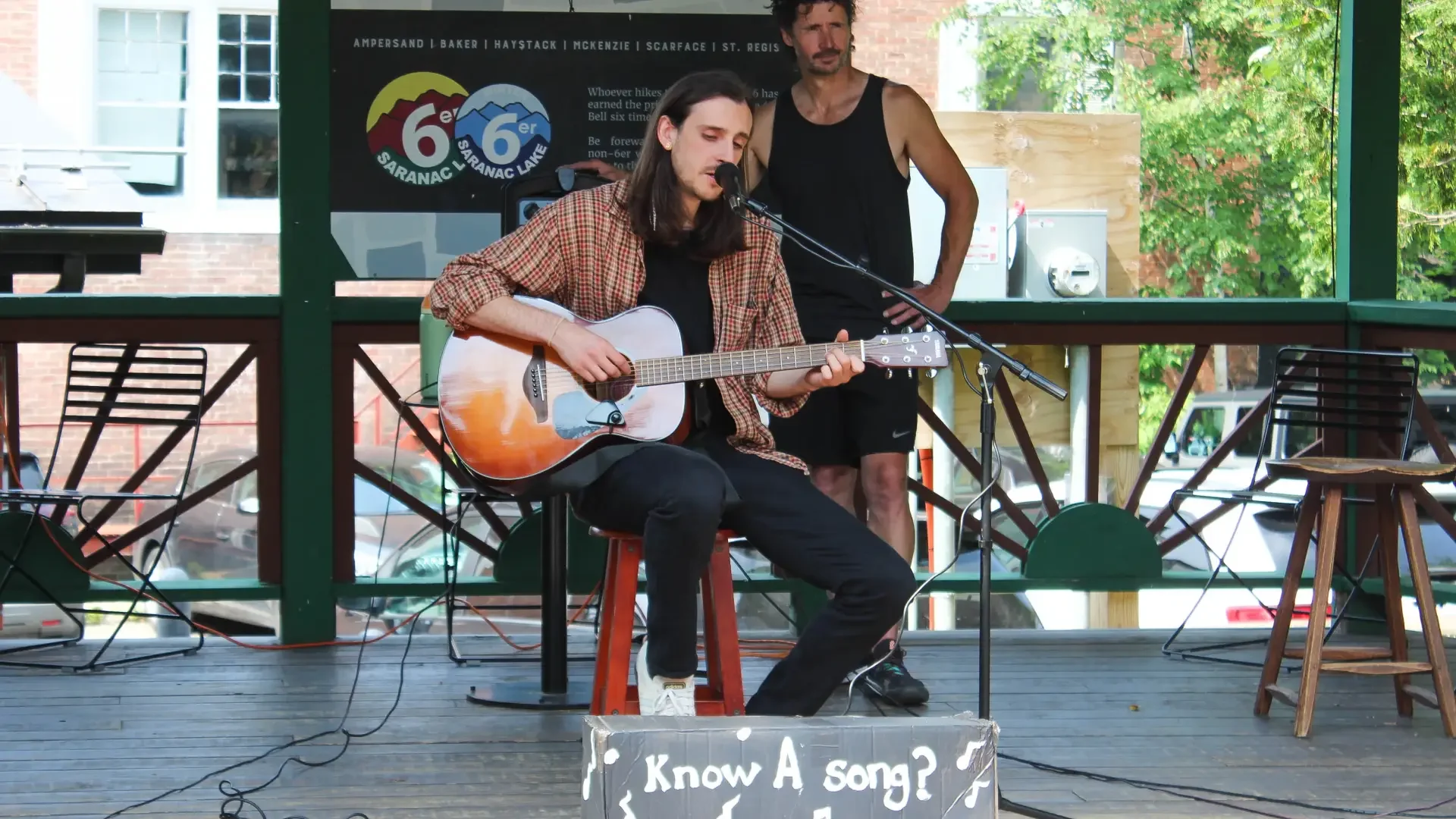 Local musicians perform at PorchFest in Saranac Lake.