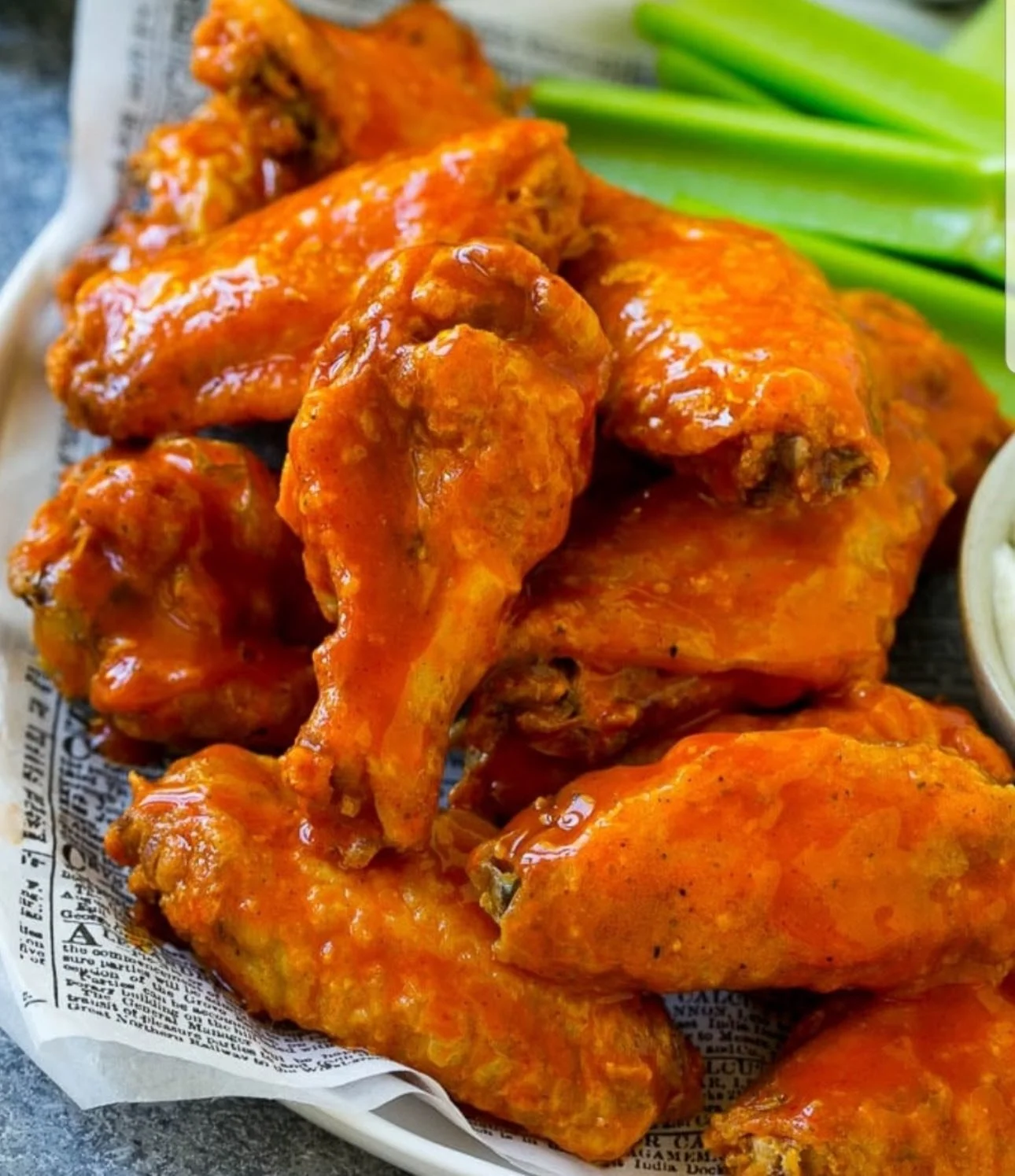 Delicious chicken wings at Lake Luzern's Long Horn near Lake George Village.