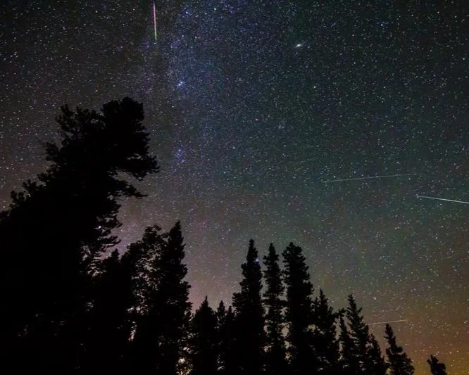 Meteor shower in the Adirondacks.