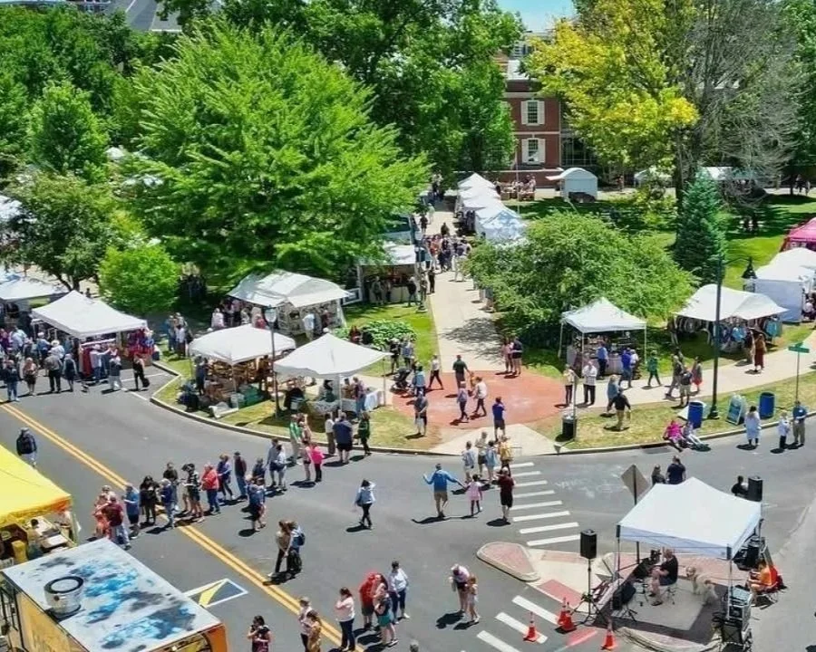 Summer Arts Festival in Glens Falls in City Park.