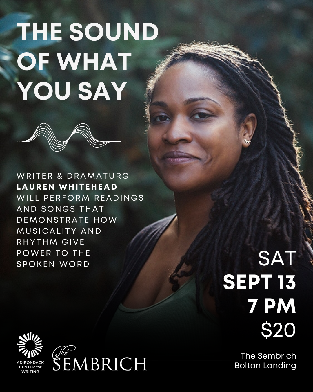Lauren Whitehead at the Sembrich in Bolton Landing on Lake George.