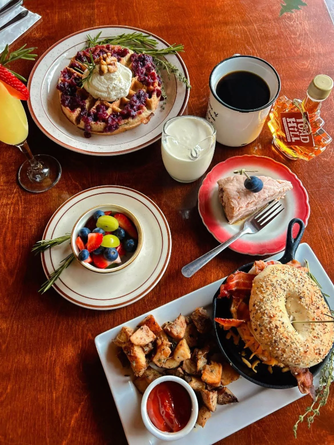 Brunch at the Hitching Post.