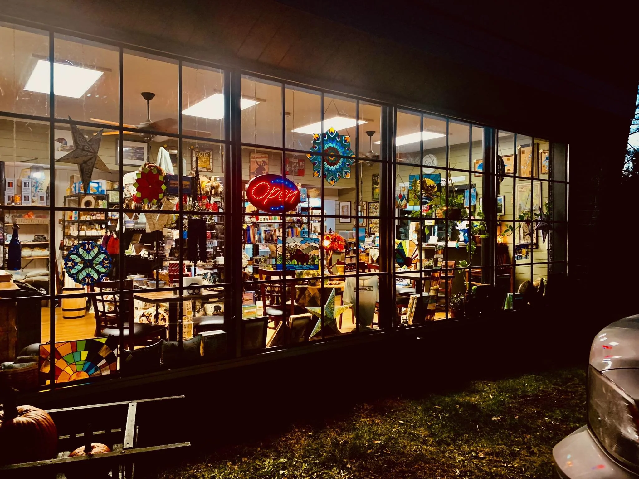 Storefront view of the ADK Trading Post near Long Lake.