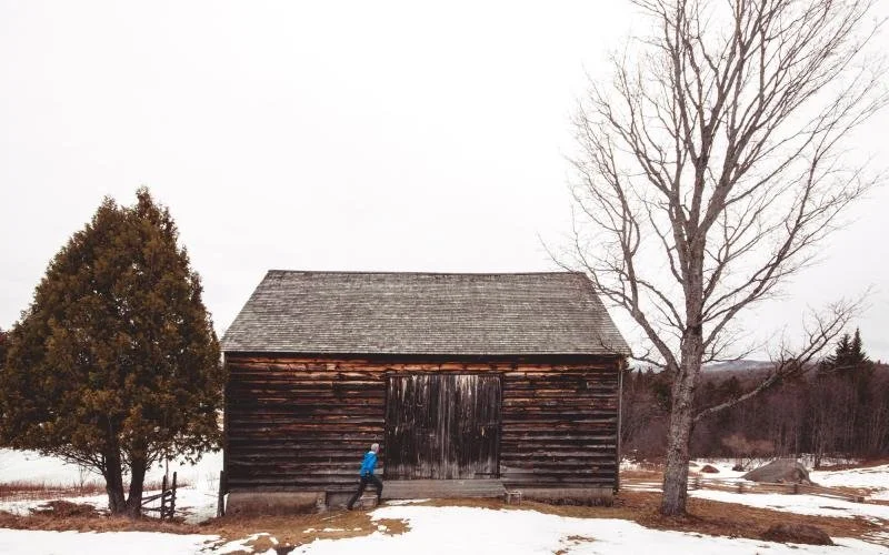 Old barn at the John Brown Farm Historic Site.