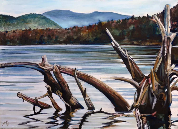 Adirondack painting by Matt Burnett.