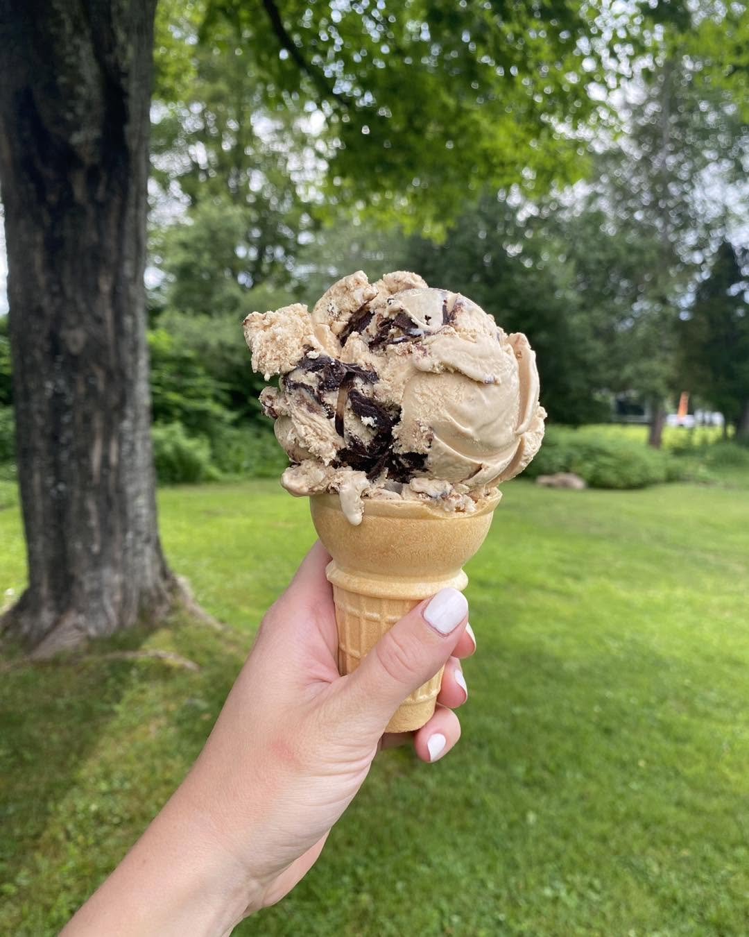 Hard pack ice cream served at Speculator Creamery.