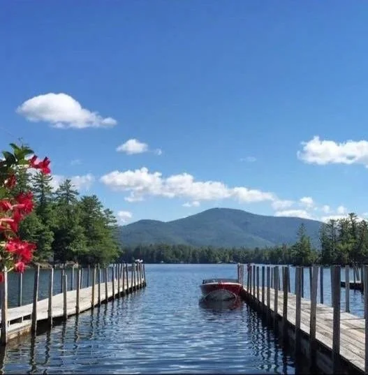 Dock on Lake George at The Algonquin Restaurant.
