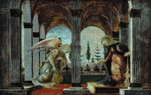 Painting by Botticelli in the art museum, the Hyde Collection, in Glens Falls, NY.