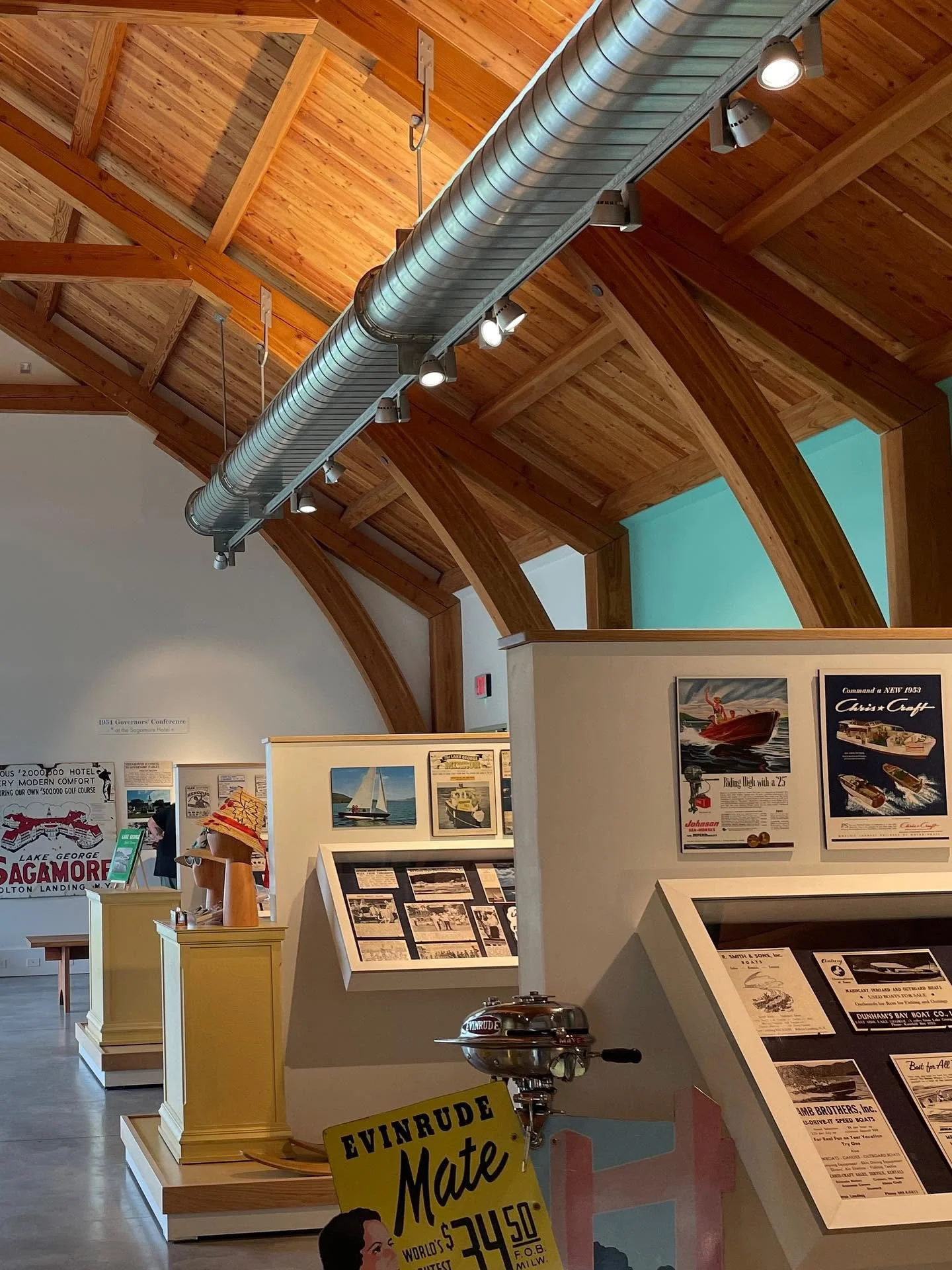 Lake George Memorabilia on display at the museum in Bolton Landing.