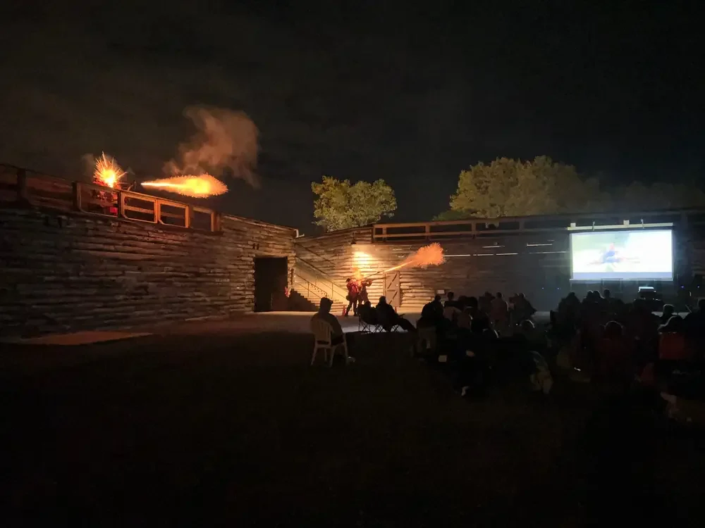 Movie experience outdoors at Fort William Henry
