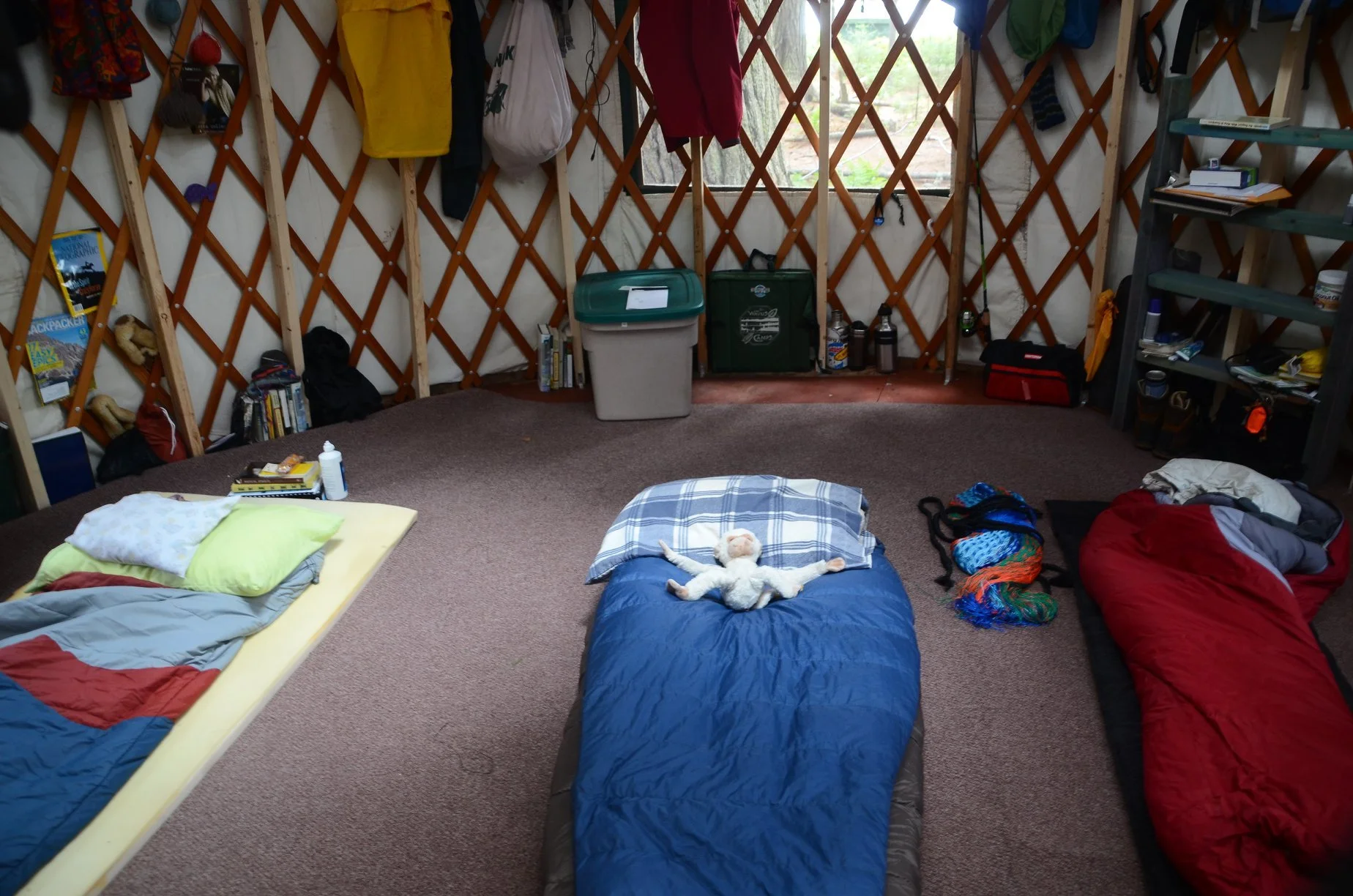 Yurt Dorm at St. Lawrence University's Adirondack Semester campus.