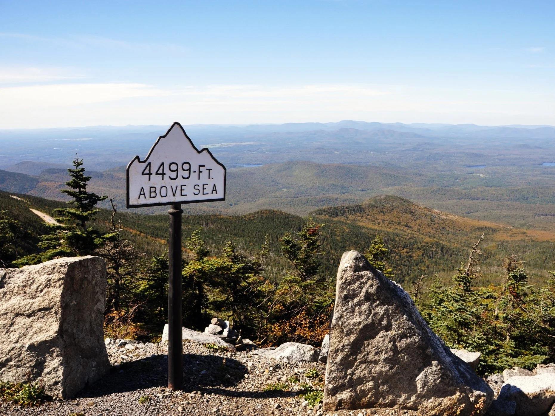 The summit of Whiteface Mountain.
