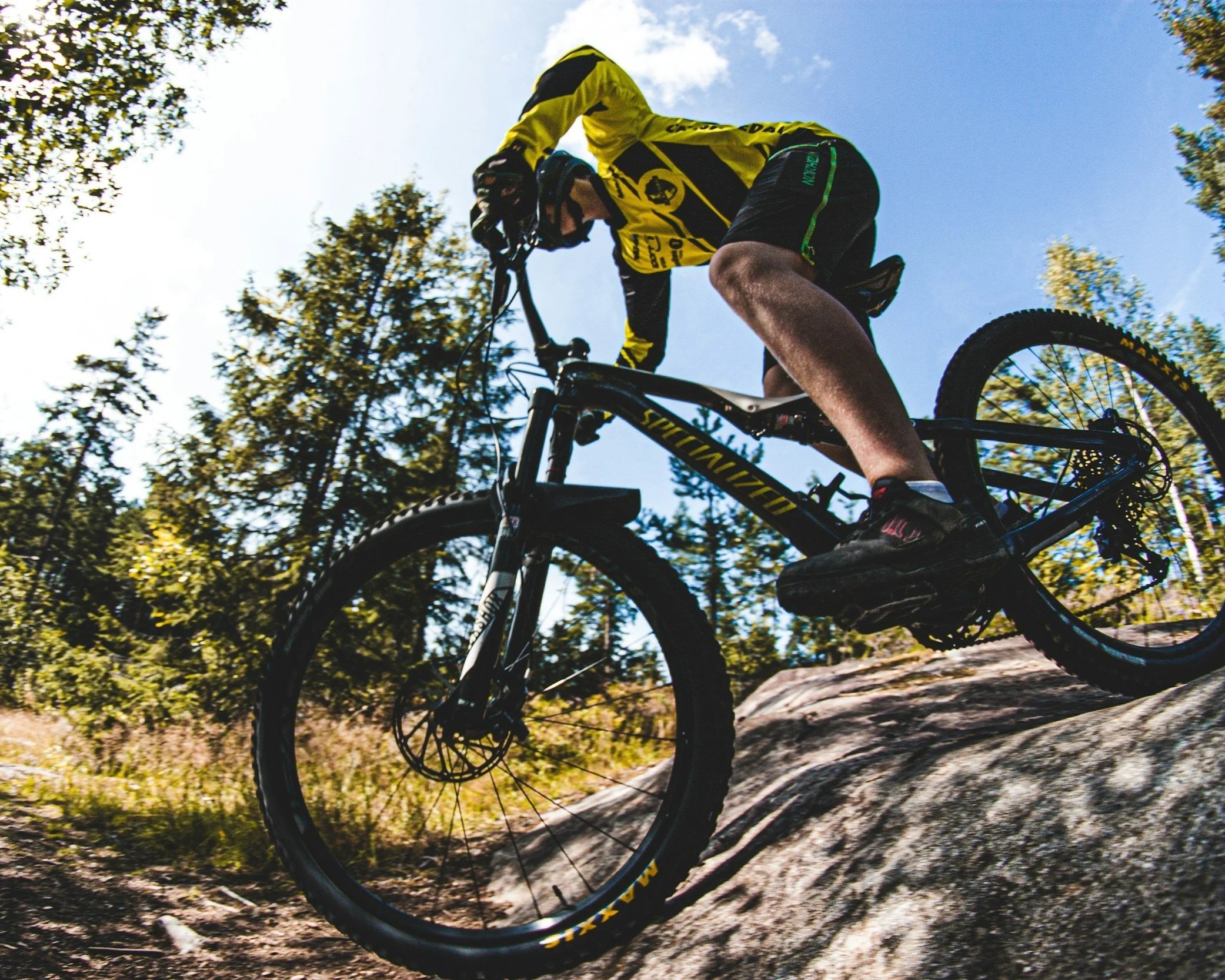 Mountain biker in the Adirondacks