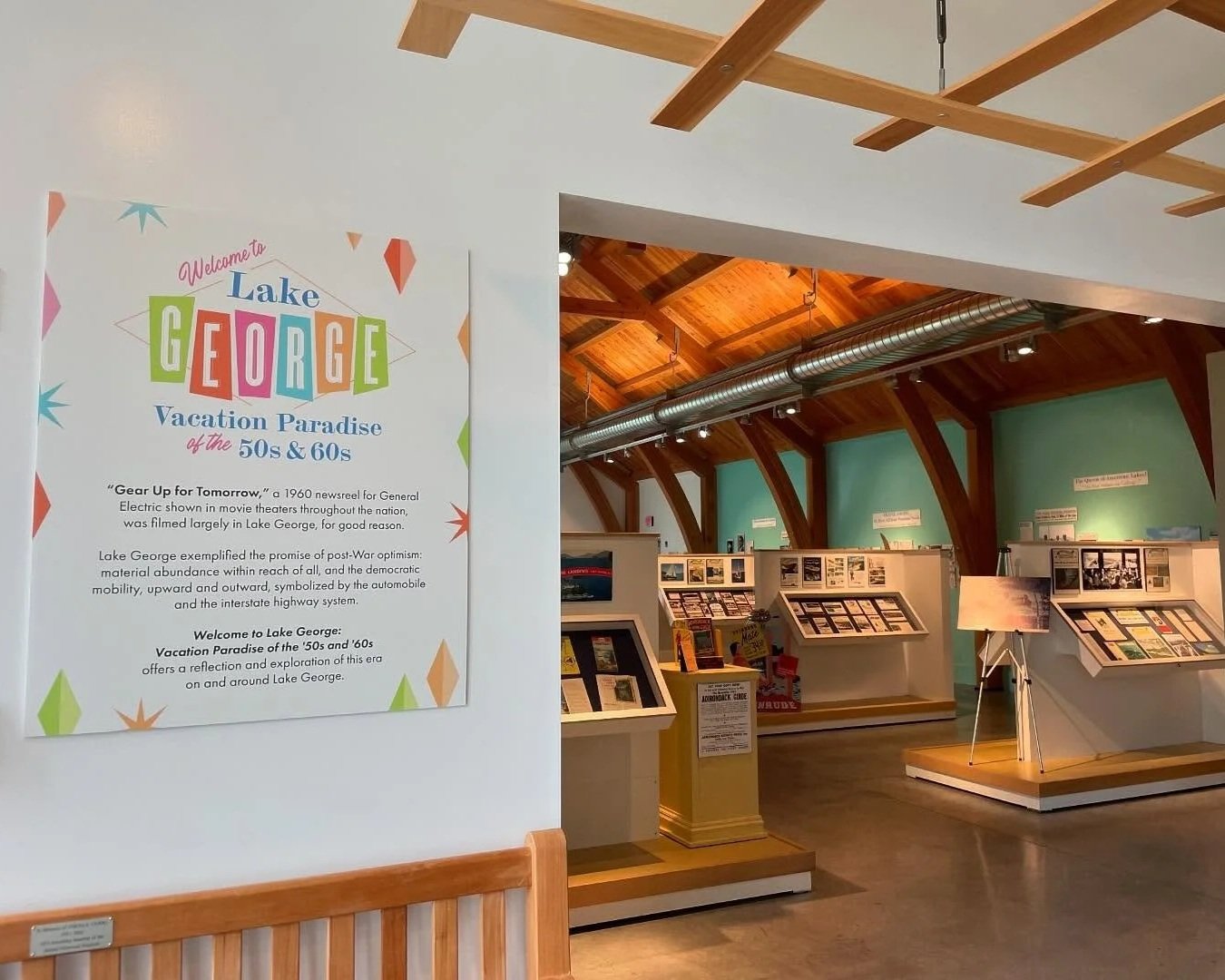 The Bolton Museum's exhibit of Vacation memorabilia from the 50s and 60s on display now.