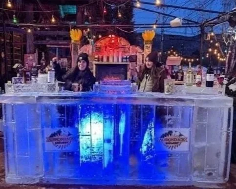 Ice bar in Lake George Village