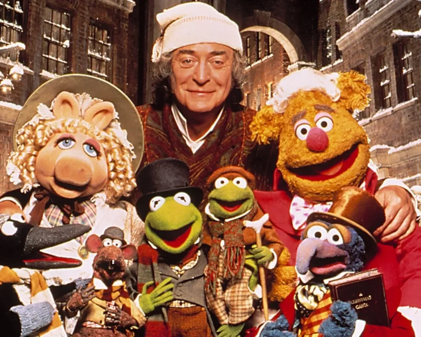 Miss Piggy, Kermit the Frog, Fozzie Bear, the Muppets and Michael Caine appear in the Muppets Christmas Carol in North Creek.