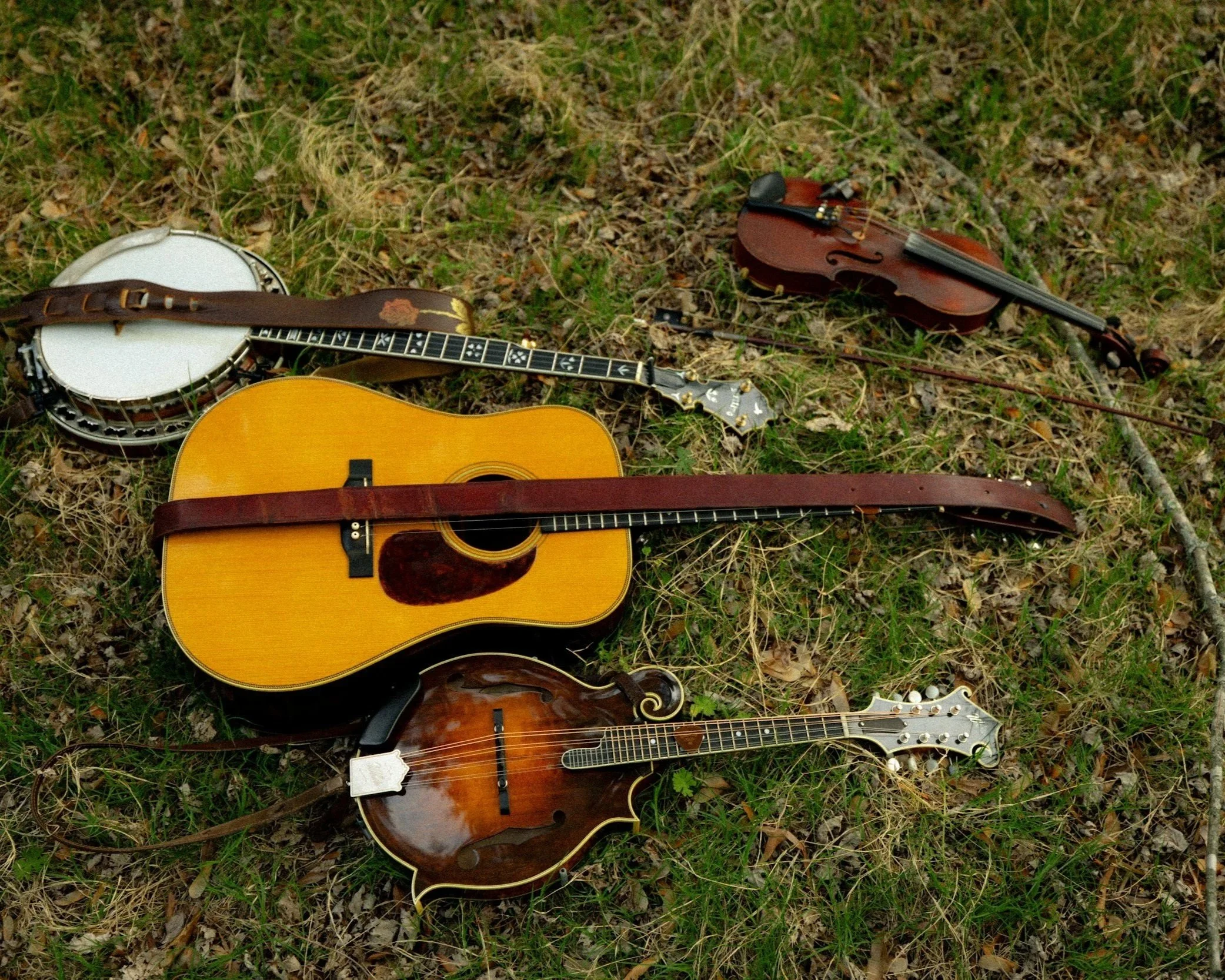 Tradition instruments played in bluegrass, folk and Americana at Silver Bay's Mountain Music Festival in the Adirondacks.
