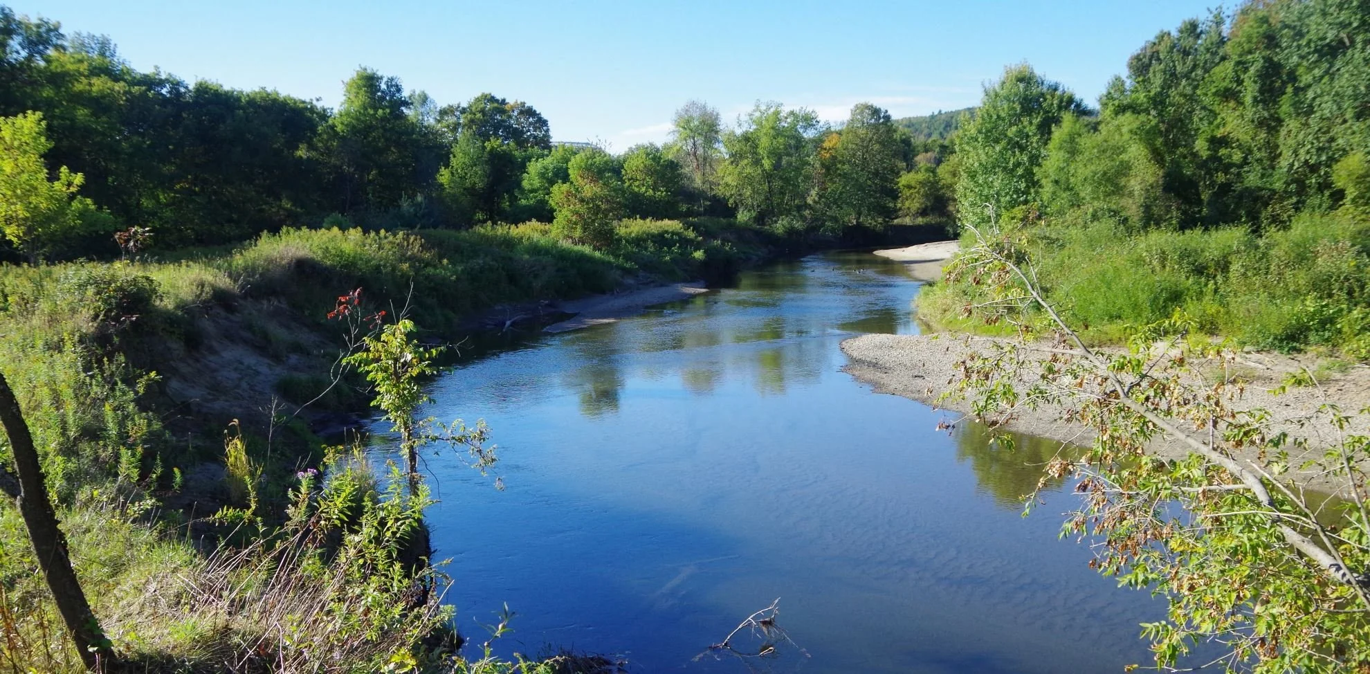 Hiking in the Adirondack's Champlain Valley on CATS Beaver Bend Preserve trail.
