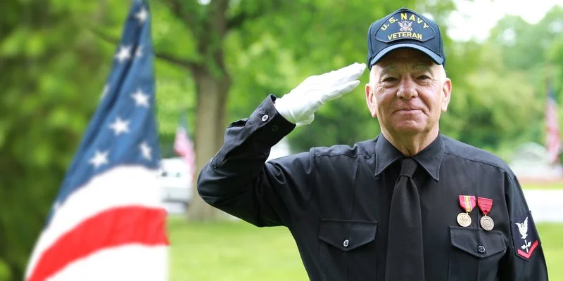 US Navy veteran observing Memorial Day