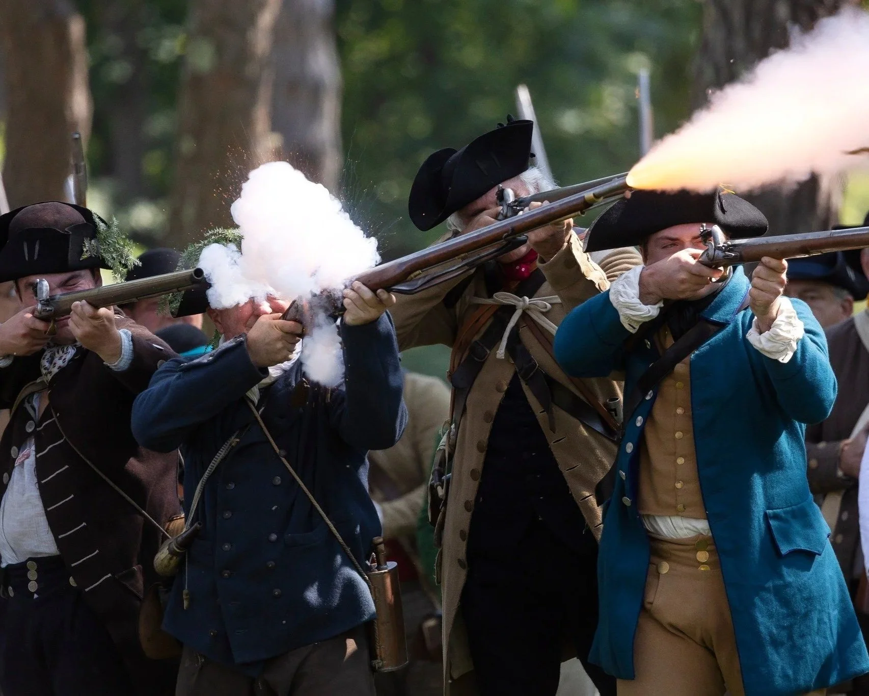 Revolutionary War reenactment at Fort Ticonderoga in the Adirondacks.