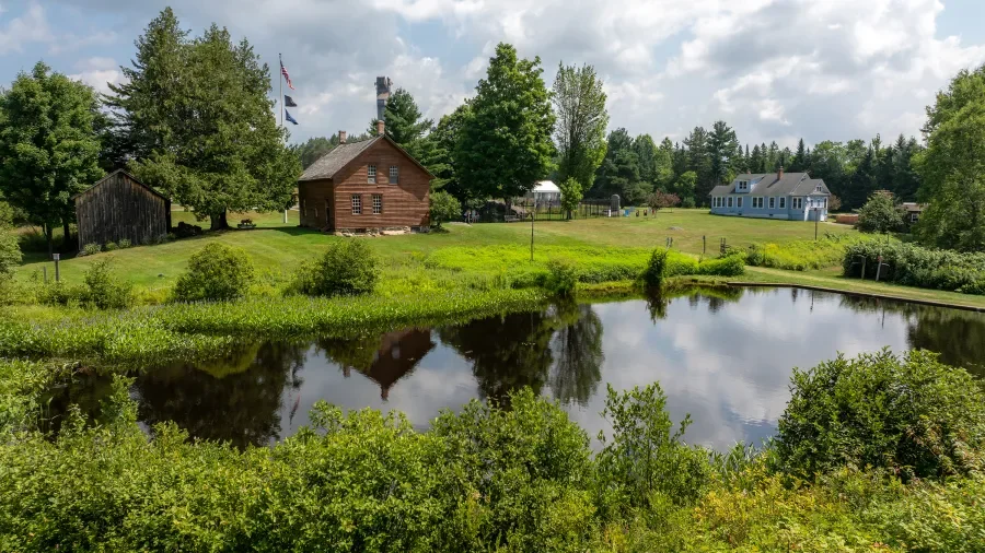 Campus of the historic site of the John Brown Farm near Lake Placid, NY.