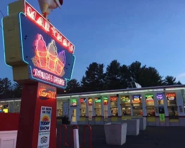Famous Lake George Ice Cream stand, Martha's Dandee Creme