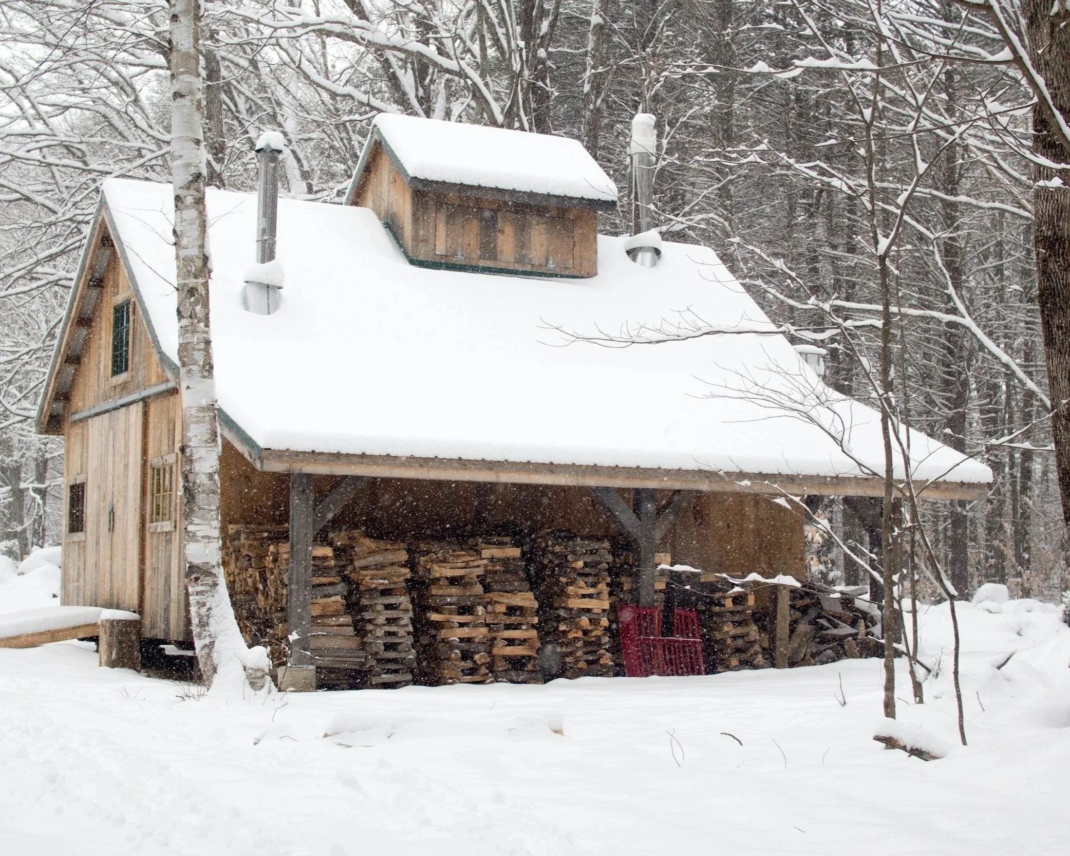 Place where maple syrup is made in the adirondacks.