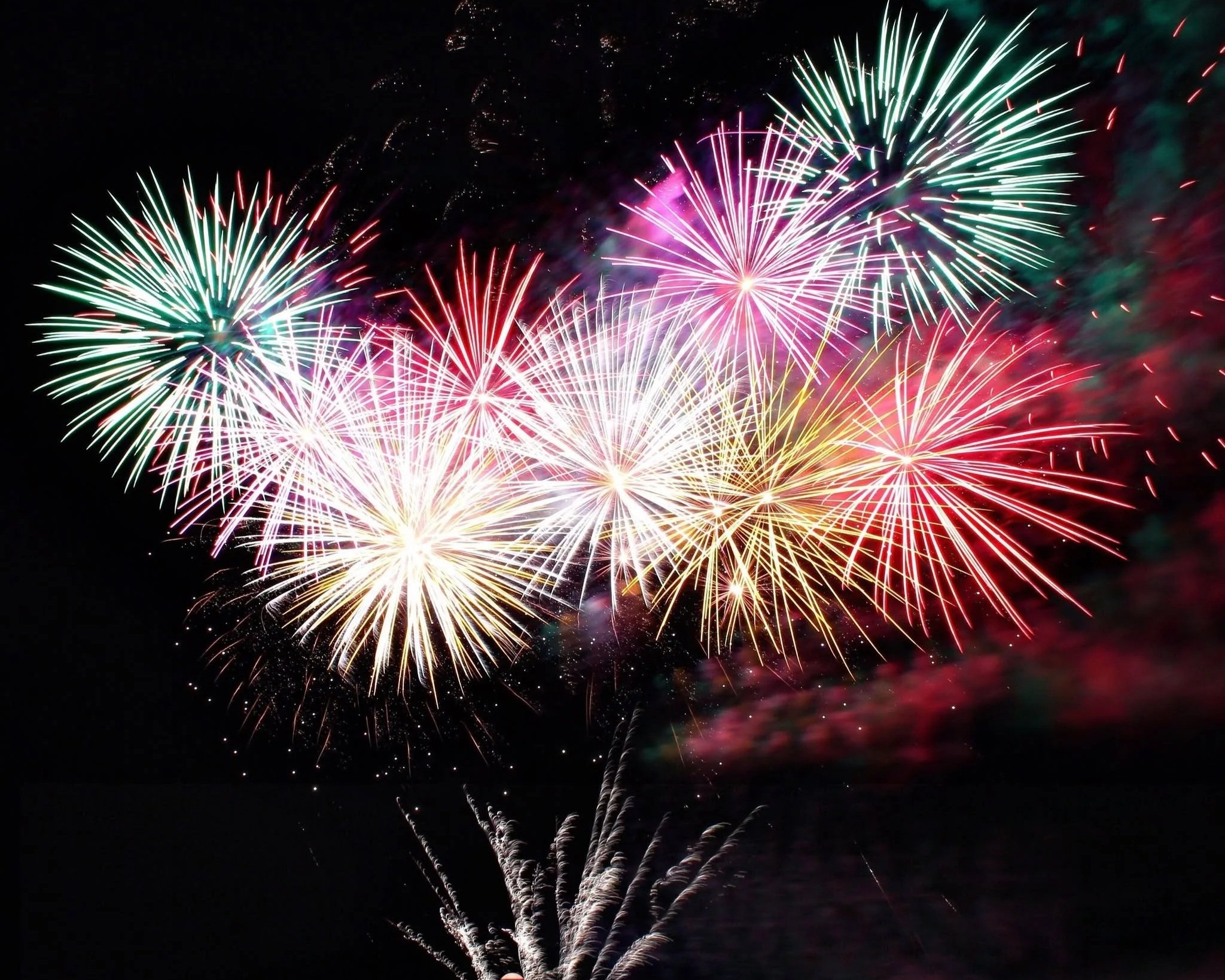 Fireworks over Lake Champlain in Westport.