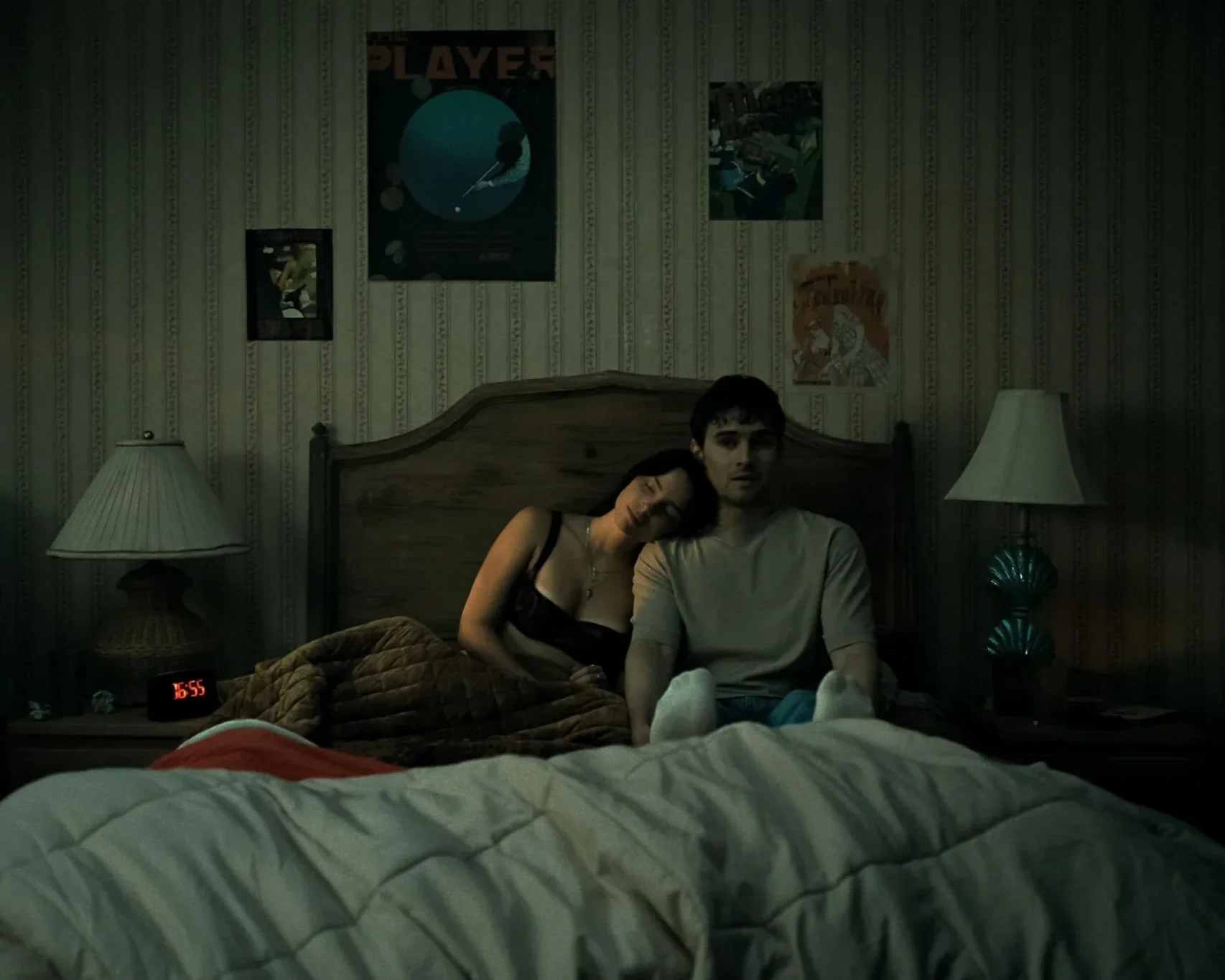 Scene from the movie Obsession playing at Indian Lake Theater.