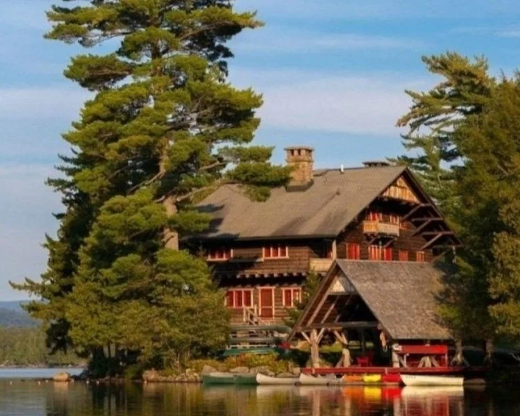 boat house at great camp sagamore