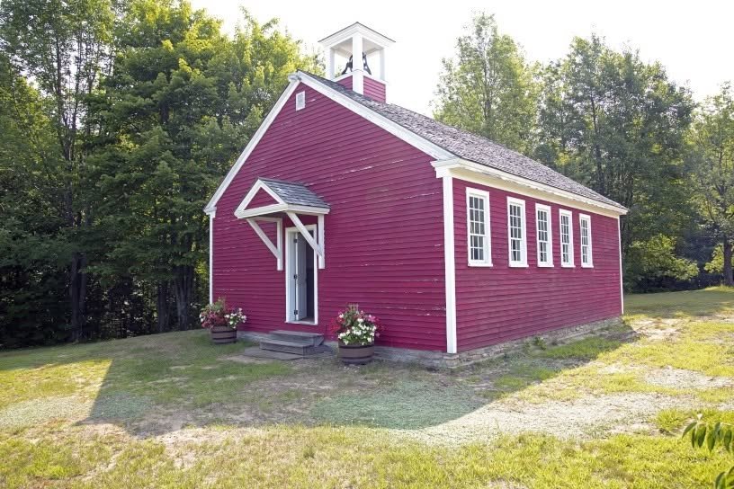 Red schoolhouse on the Wilder farm.