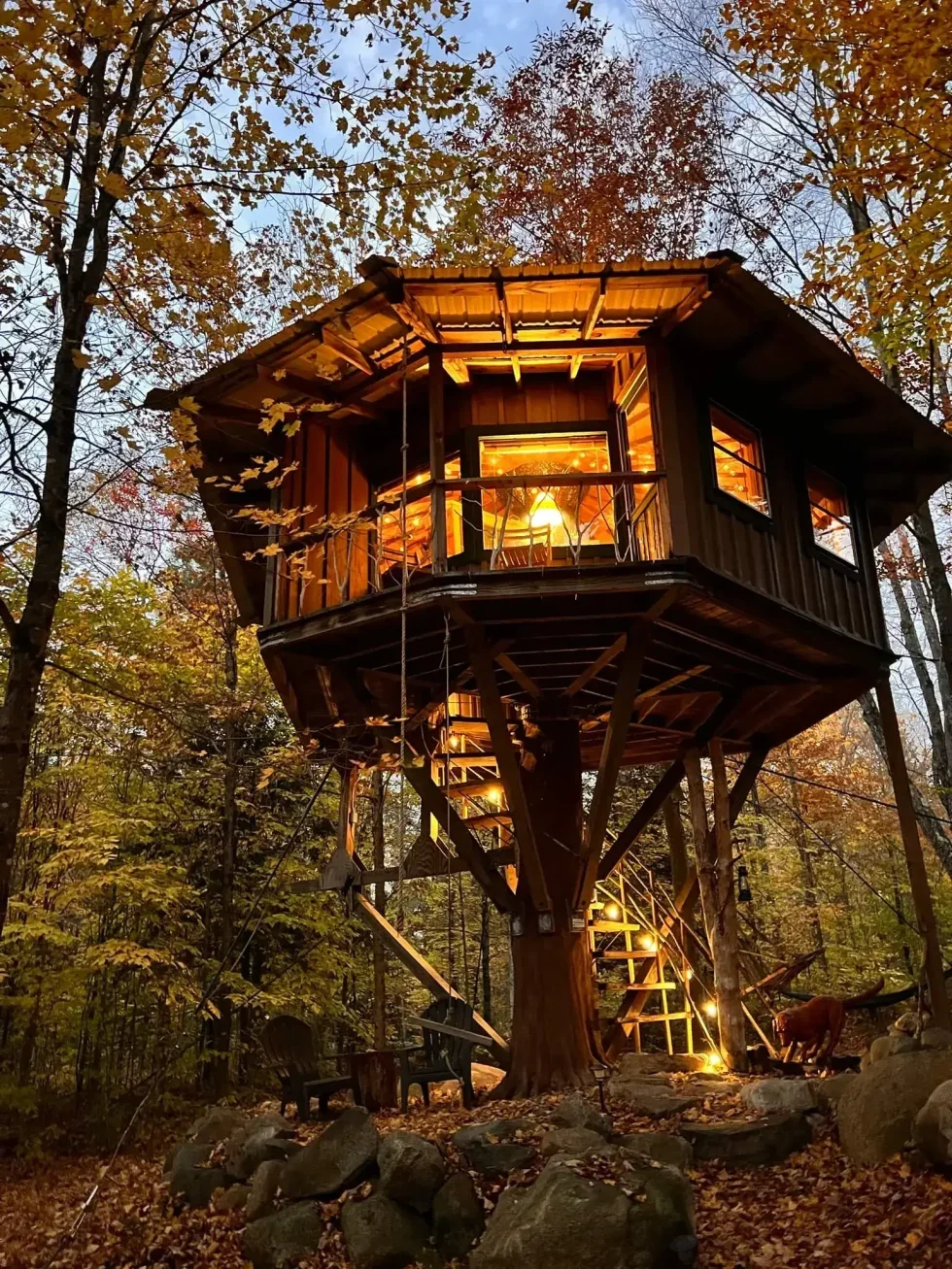 Magical Tree House vacation rental in the Adirondacks.