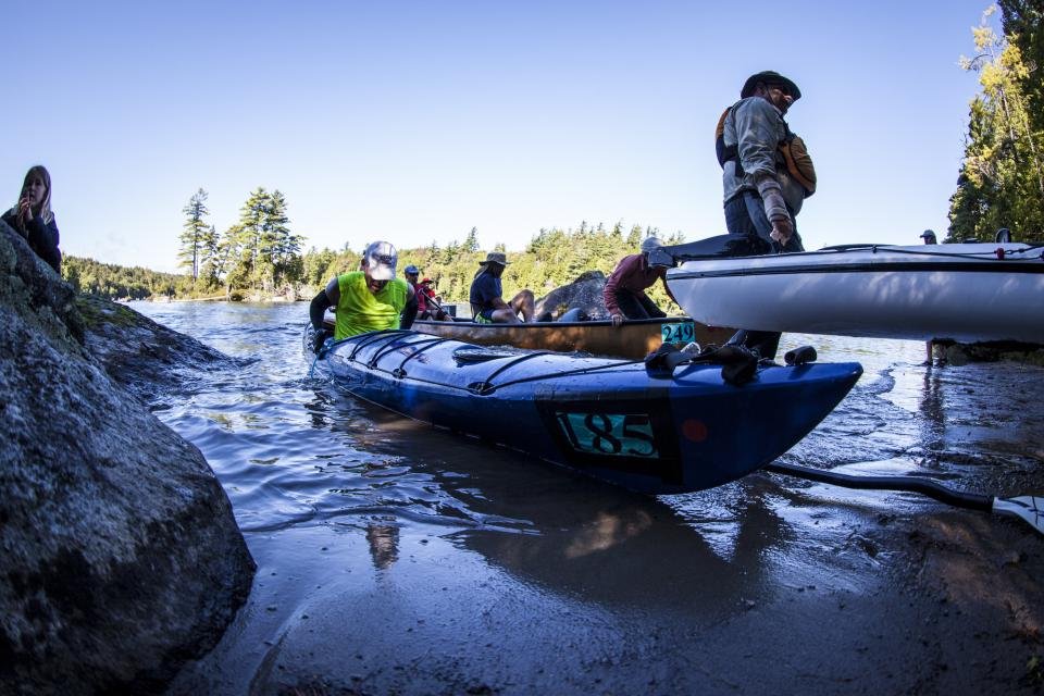 90-miler portage in the Adirondacks.