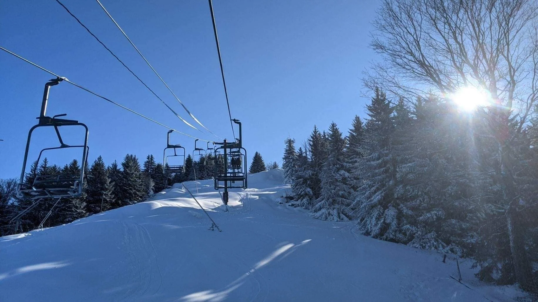 Family-oriented ski mountain McCauley near Old Forge.