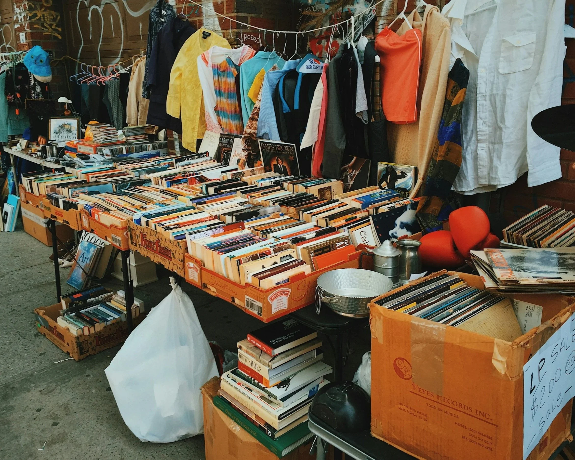 vintage and collectible items for sale at the Second Saturday Flea Market at the Shirt Factory in Glens Falls