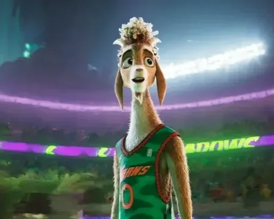 Photo of Will, the title character of animated film "Goat" at Indian Lake Theater.