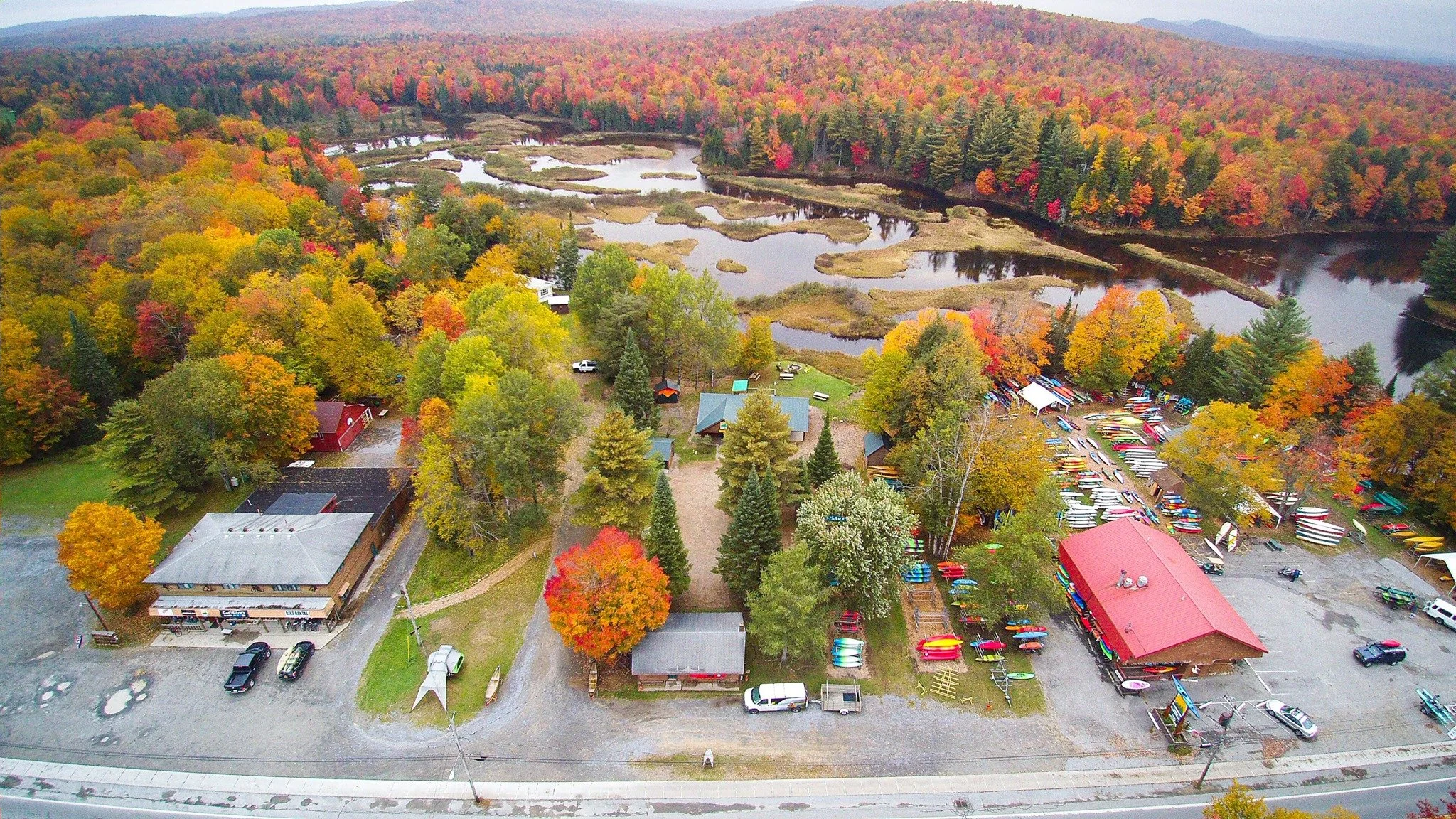 Mountainman Outdoor Supply Co. complex in Old Forge, NY.