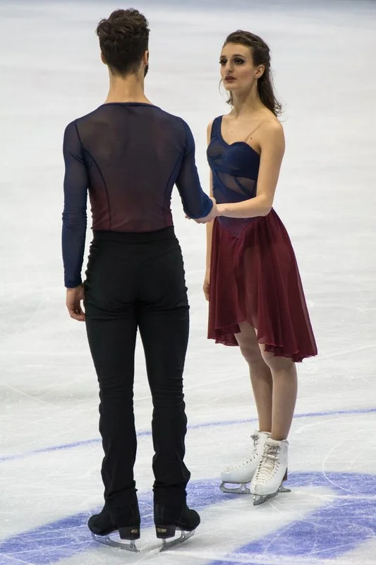 Ice dancers compete in Lake Placid.