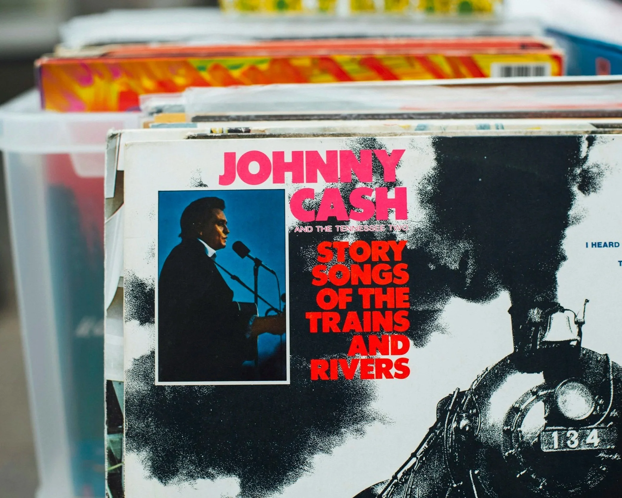 Photo of Johnny Cash album.