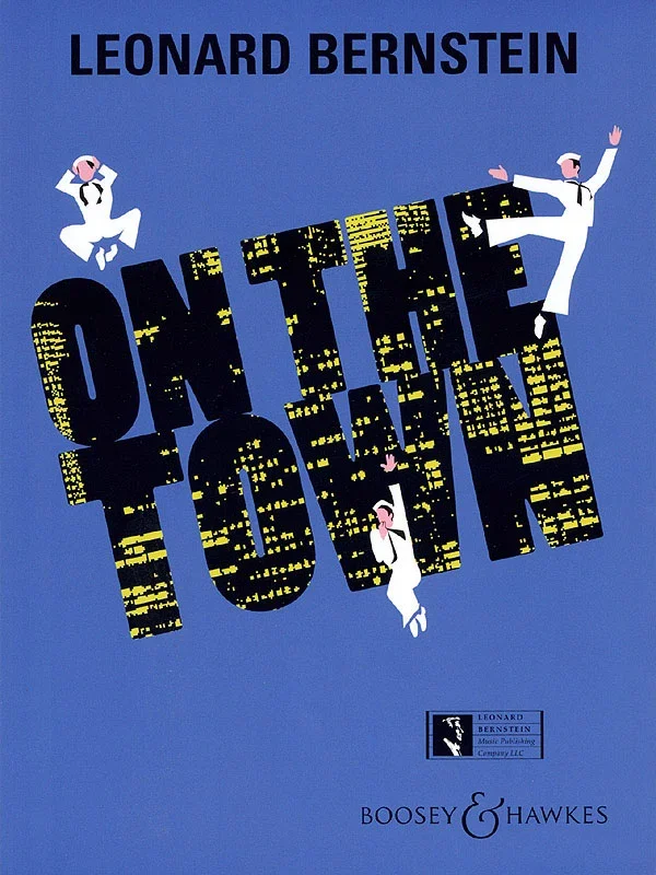 Artwork for On the Town, the broadway musical and film by Leonard Bernstein, part of Seagle Festival's fall programs.
