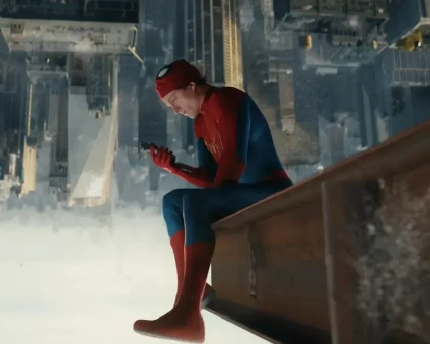 Tom Holland in the movie Spider-Man: Brand New Day at Schroon Lake Movie Theater.