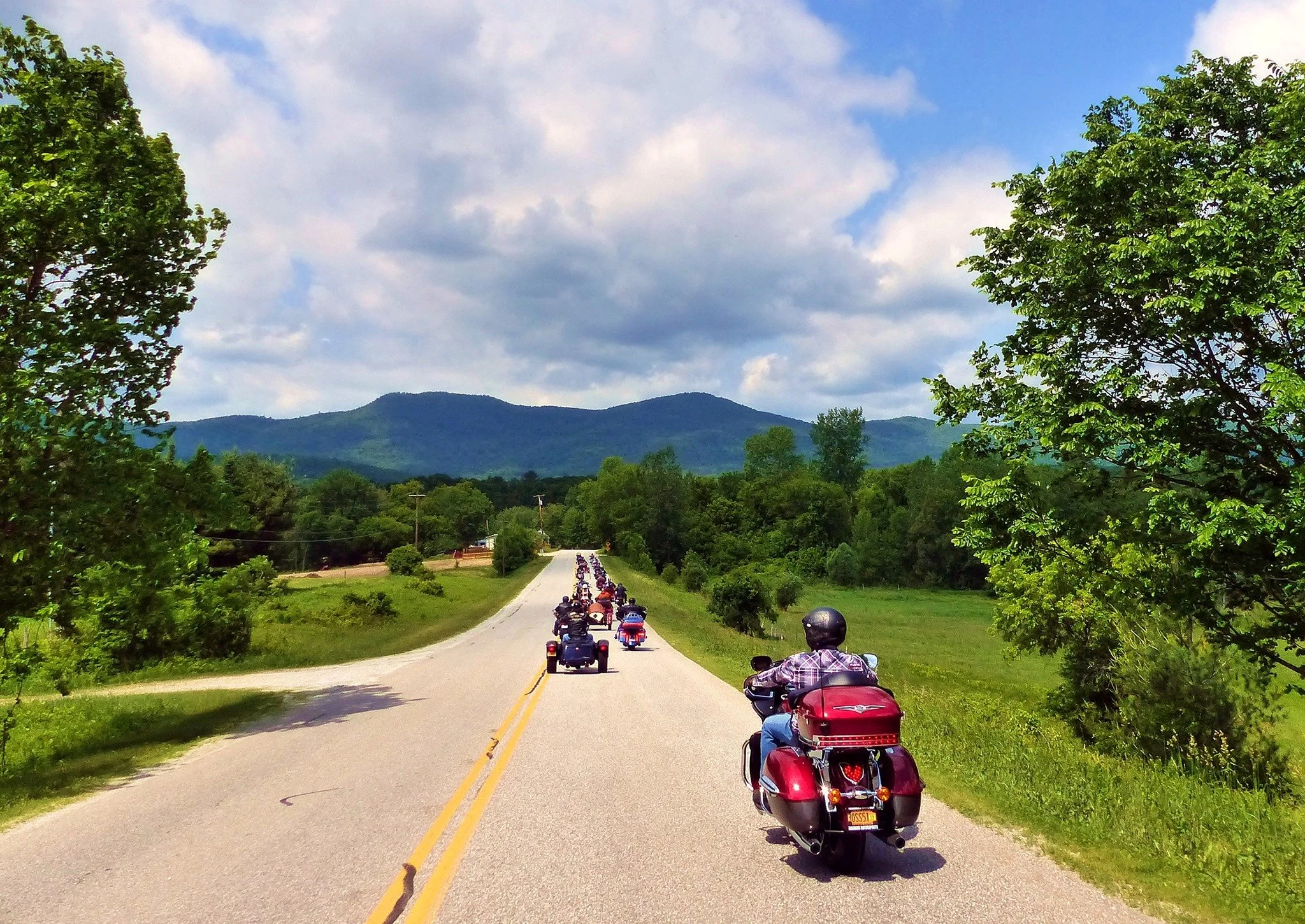 Motorcycle touring enthusiasts explore the Adirondack region during Americade.