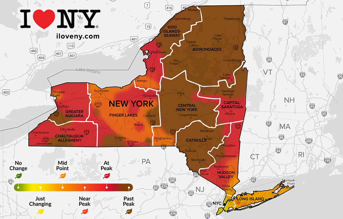 Fall foliage report October 21, 2026, in the Adirondacks.