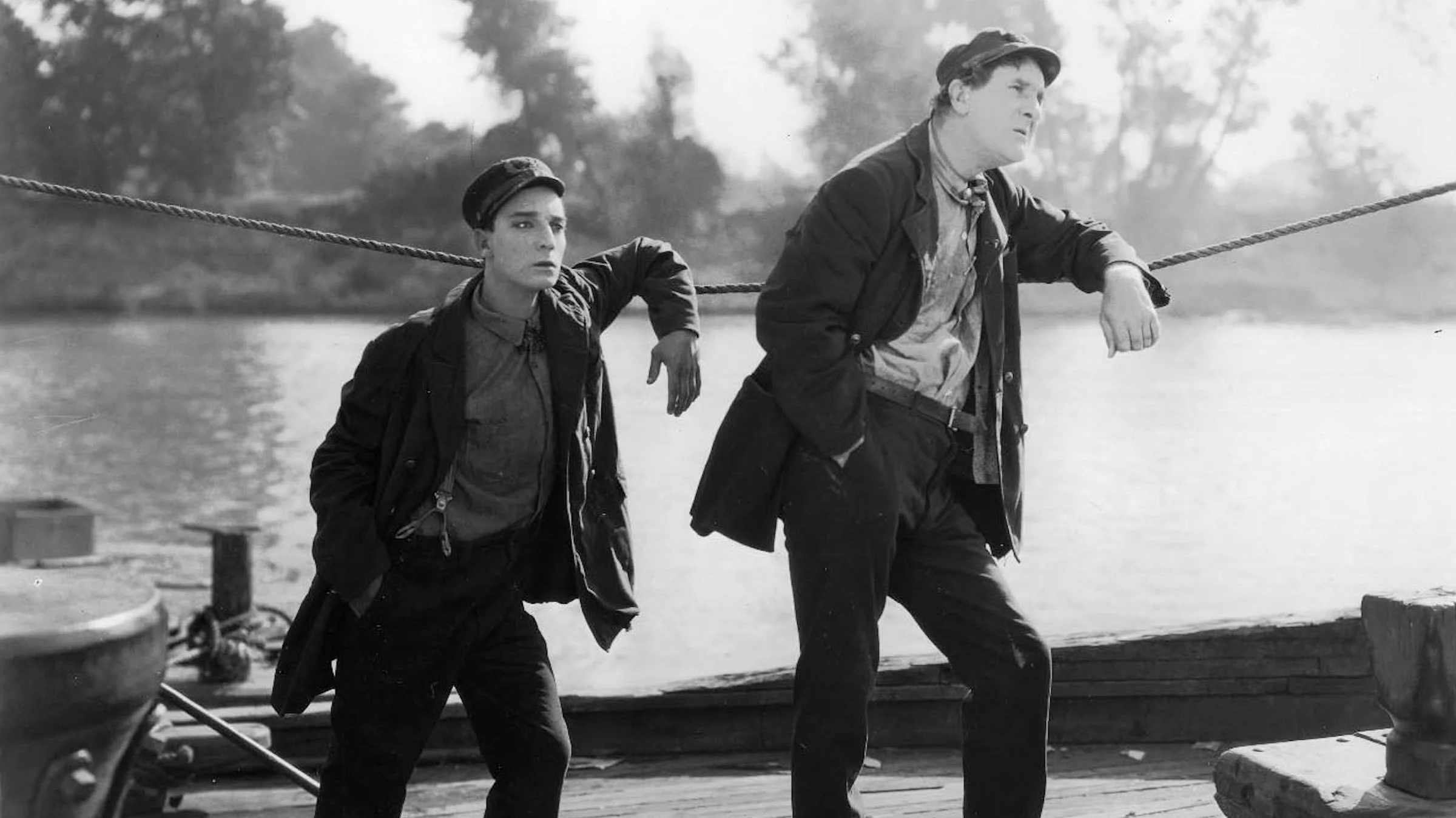 Buster Keaton as Steamboat Bill playing at the Adirondack State Theater in Tupper Lake.
