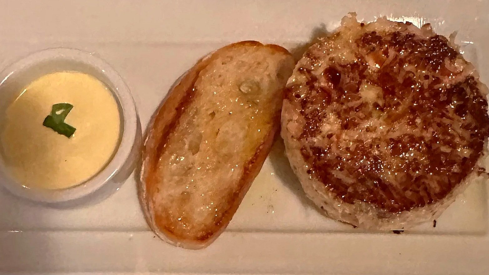 The delicious crab cake at new restaurant in Chestertown, The Remington on Main.