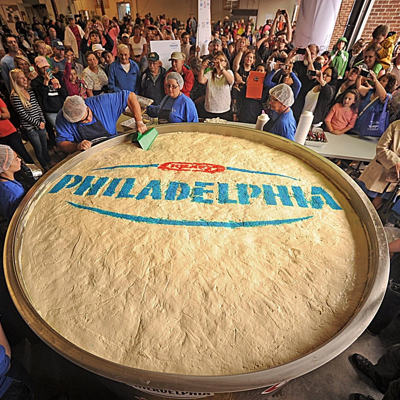 World's largest cheesecake.